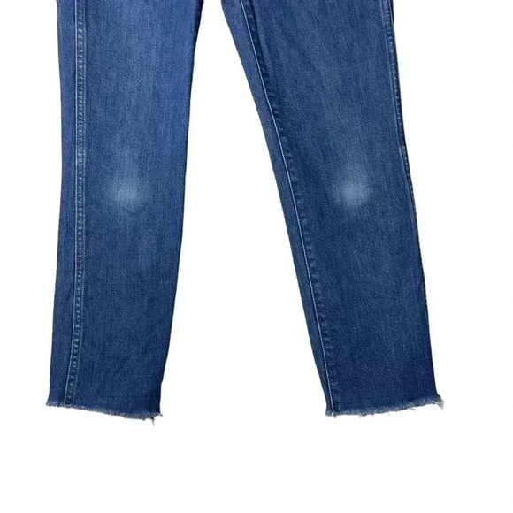 Aritzia DENIM FORUM The Angelica High  Rise Blue Wash Denim Jeans Slim Size 25 - Picture 3 of 8